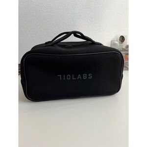 710 Labs Black Neoprene Cosmetic Travel Bag Makeup Organizer Pouch